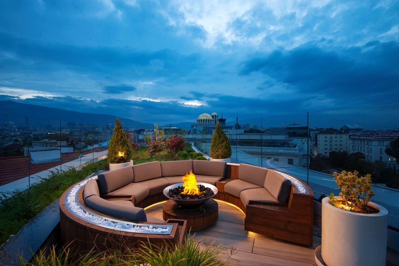 索非亚凯悦酒店 索菲亞 外观 照片 Rooftop terrace